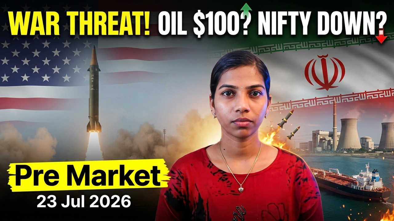 Трамп угрожает Ирану! Нефть около 100 долларов, индекс Nifty резко упал #nifty Отчет перед открыт...