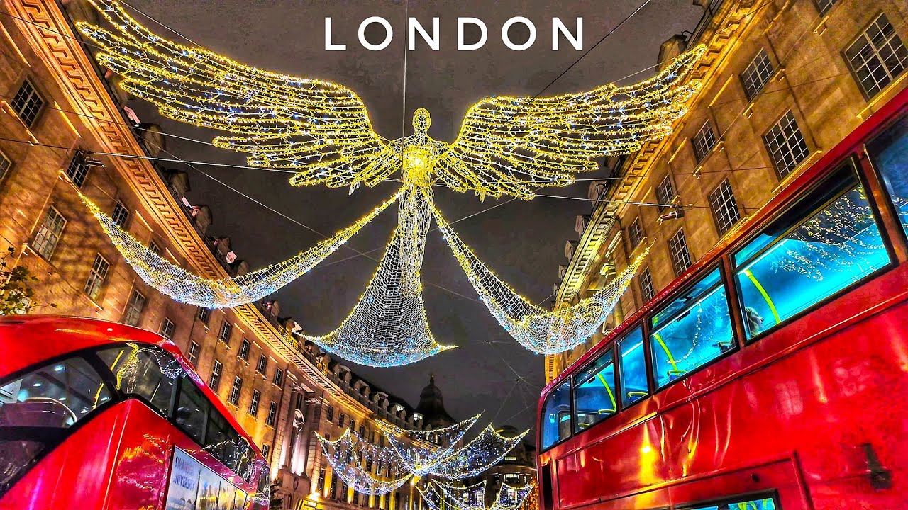 Stunning London Christmas Lights Tour ✨ Christmas London Walk ✨ London Regent Street Christmas Light