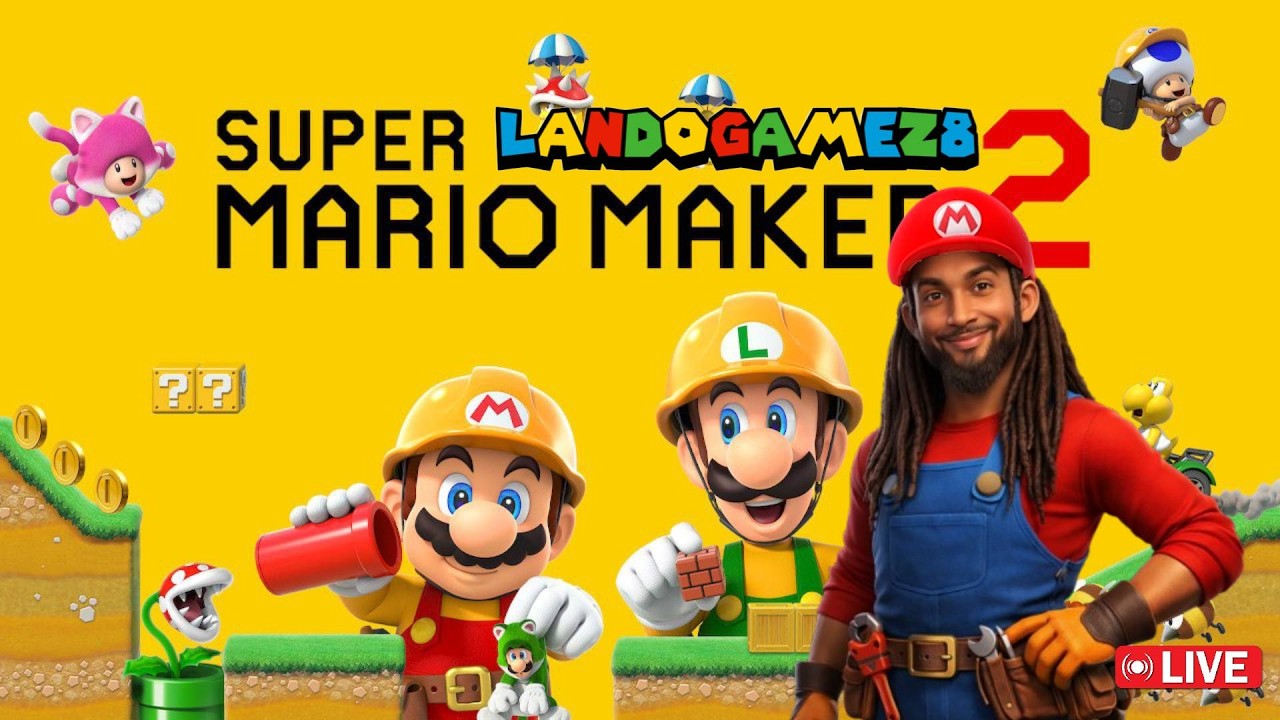🔴LIVE 🔴 MARIO AT MIDNIGHT! 🍄🥃🍹🌴Super Mario Maker 2🍄🎮 @NintendoAmerica #mariomaker2 #mar10