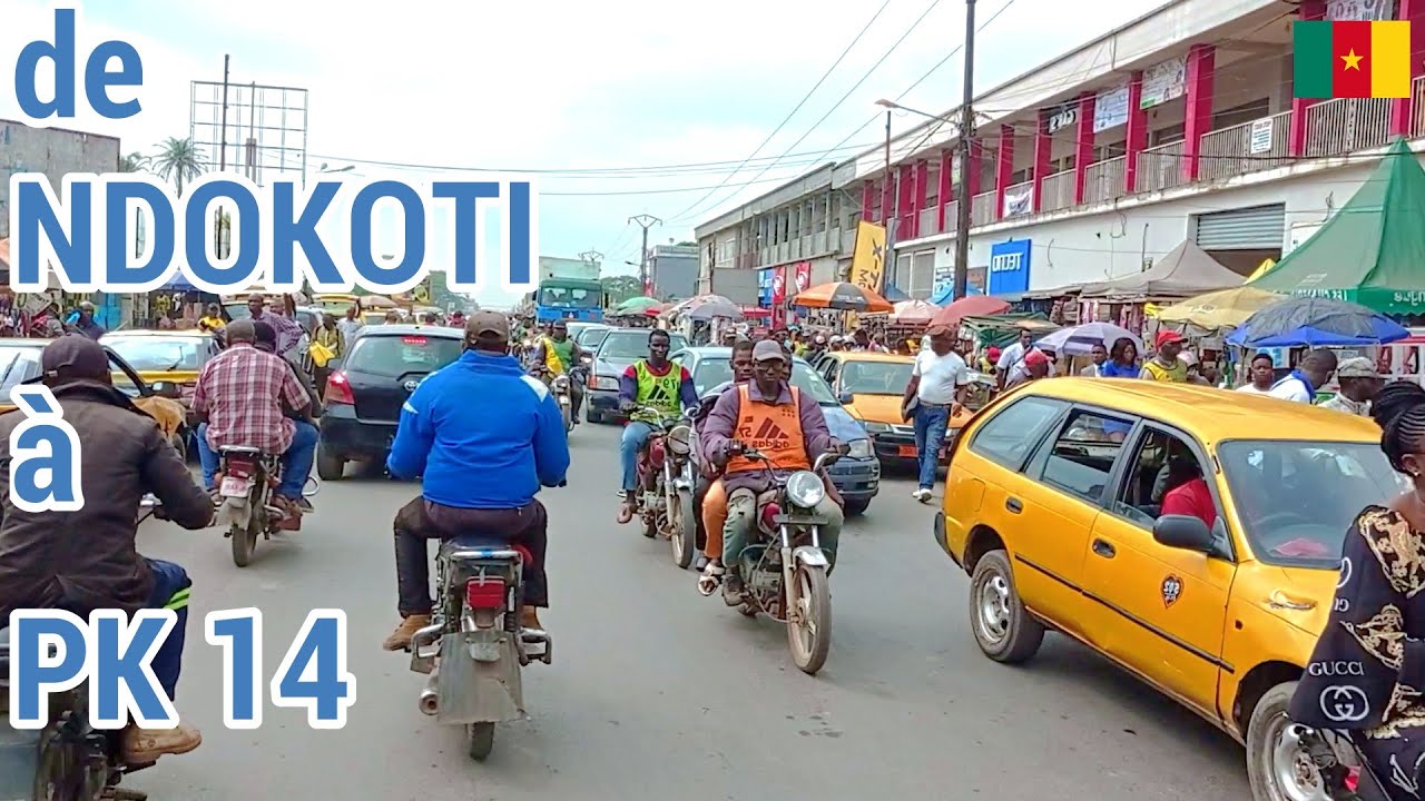 (Douala - Cameroun) De Ndokoti à PK 14  - Trajet Cameroun