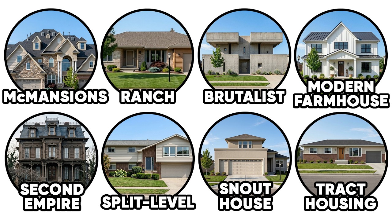 Every WORST American House Style Explained in 9 Minutes