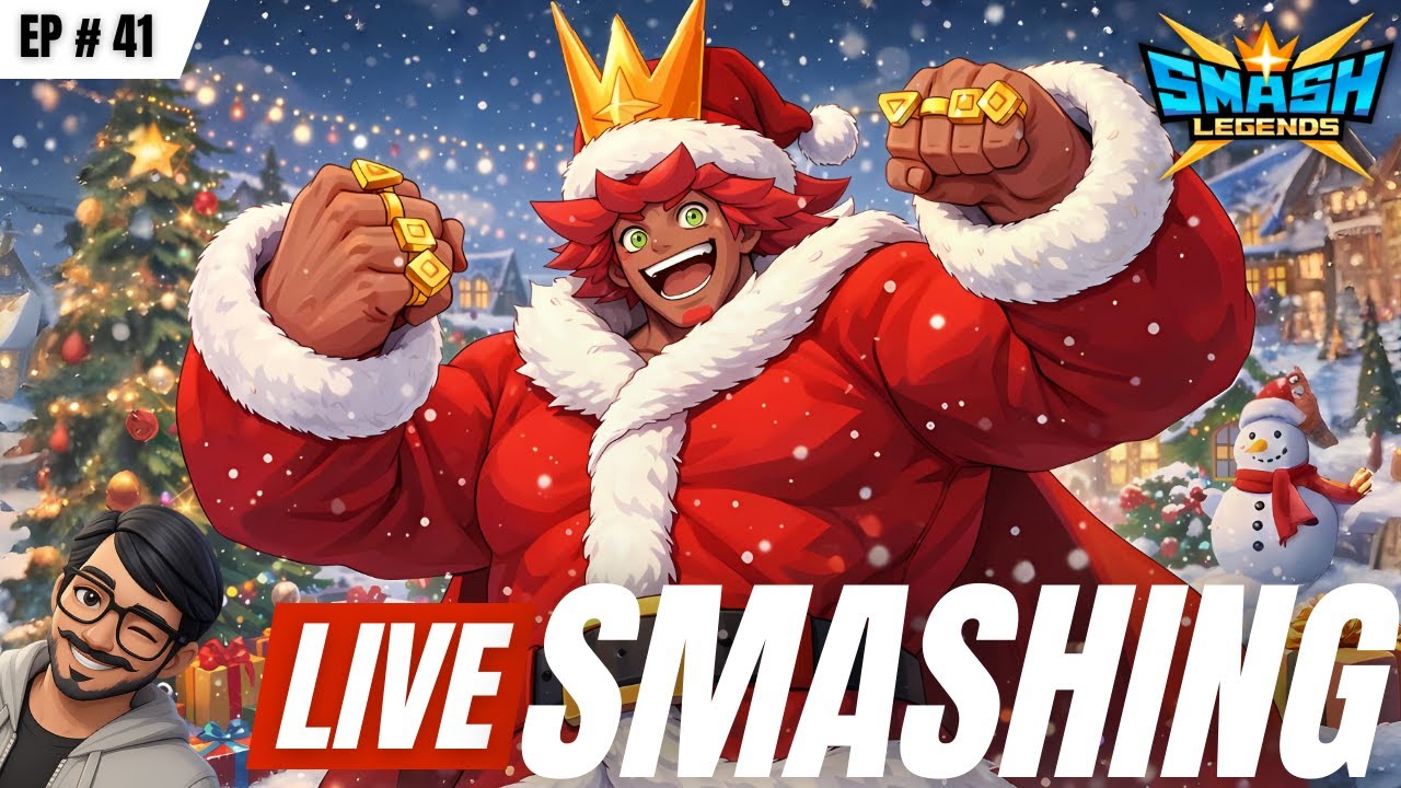 SMASH LEGENDS RANKED LIVE | Ranking Up on Christmas 🎁🔥 Road to Gold!  #smashlegends #livegameplay