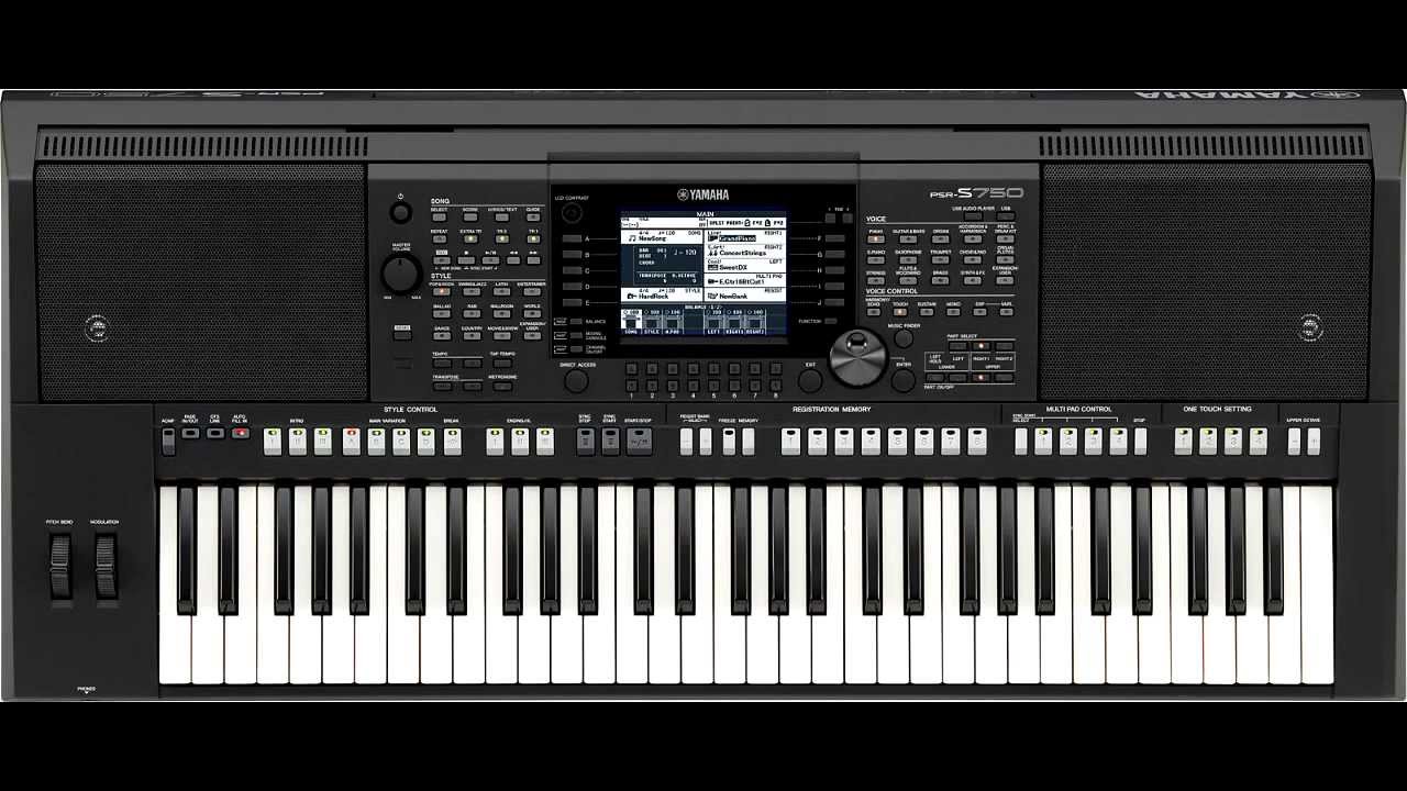 Yamaha PSR-s750 main demo