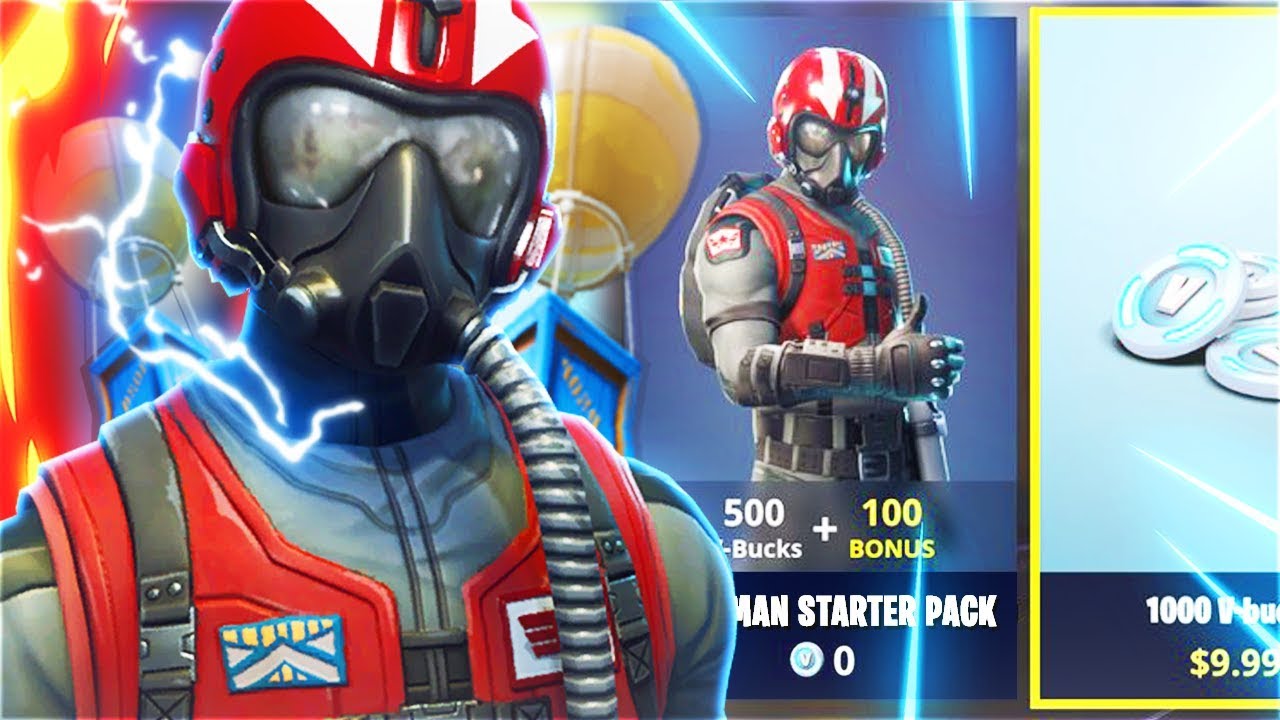 New FREE WINGMAN Starter Pack! New WINGMAN STARTER PACK In Fortnite Battle Royale! (New Free Skins)