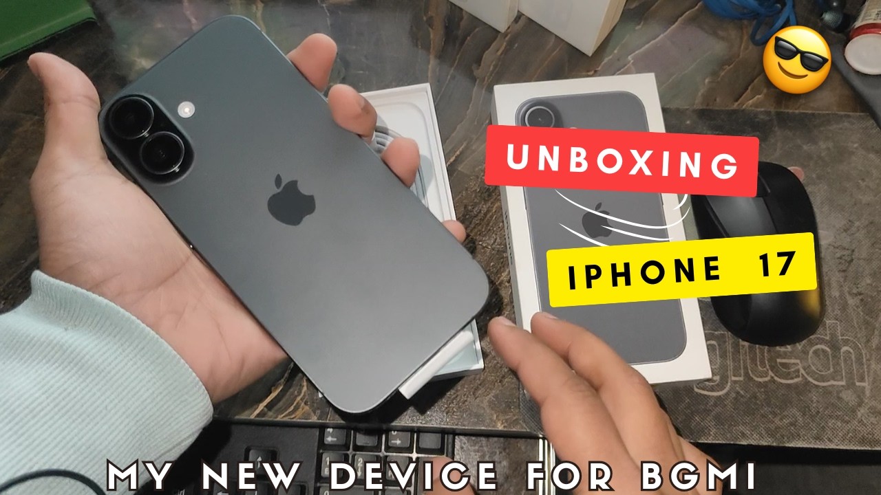 iPhone 17 Unboxing 😱 | My new Device for Bgmi #iphone17