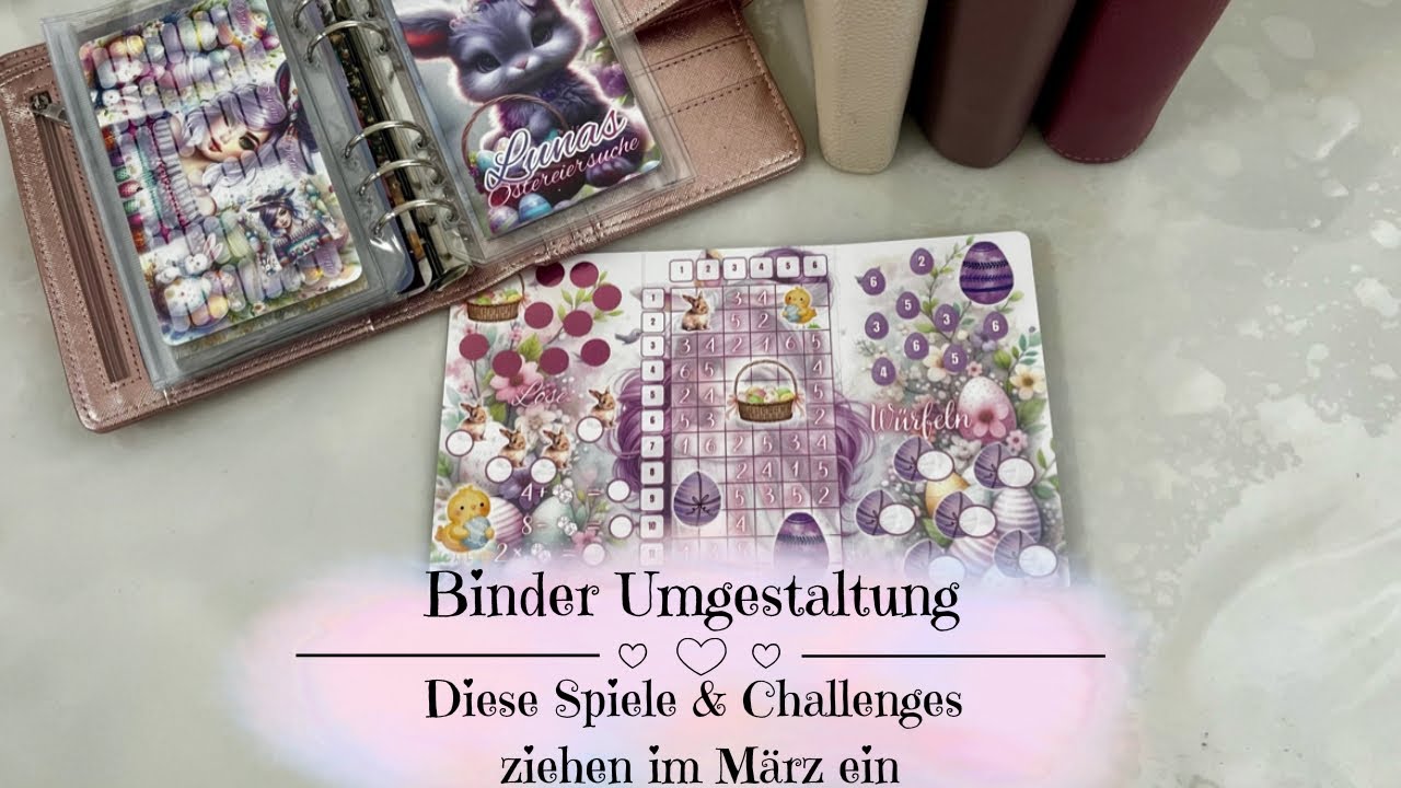 🦋Binder Umgestaltung | Diese Spiele und Challenges ziehen im März ein 💸🎲