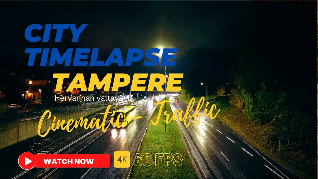 Tampere Traffic Timelapse | Hervannan valtav&auml;yl&auml; | Finland's Autumn