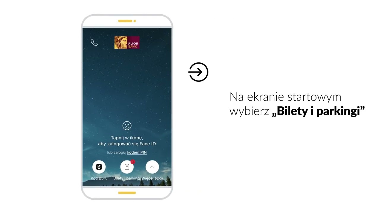 Jak korzystać z usługi Bilety i parkingi w Alior Mobile?