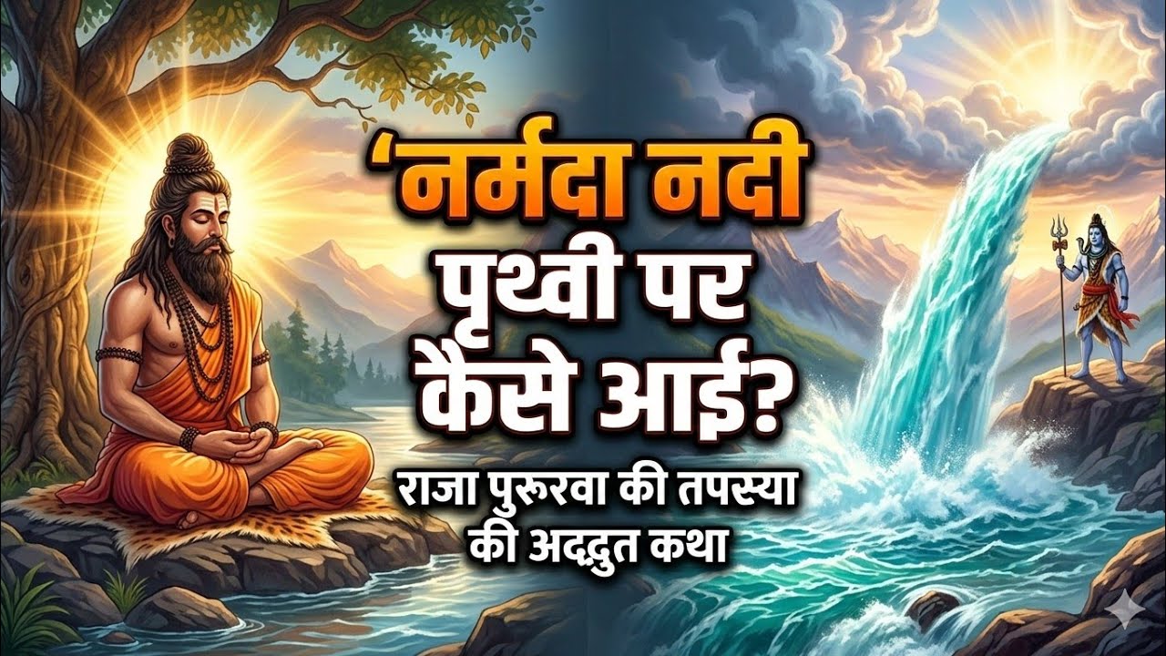 नर्मदा नदी पृथ्वी पर कैसे आई? | राजा पुरूरवा की तपस्या की अद्भुत कथा | Narmada Mahatmya lGyanvardhak