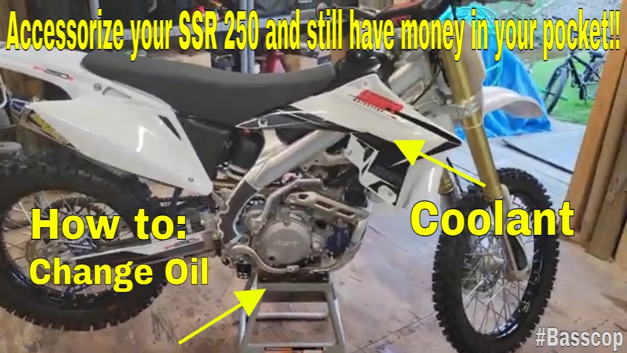 Accessorize your SSR 250 and still have money in your pocket!! | How to change oil and coolant