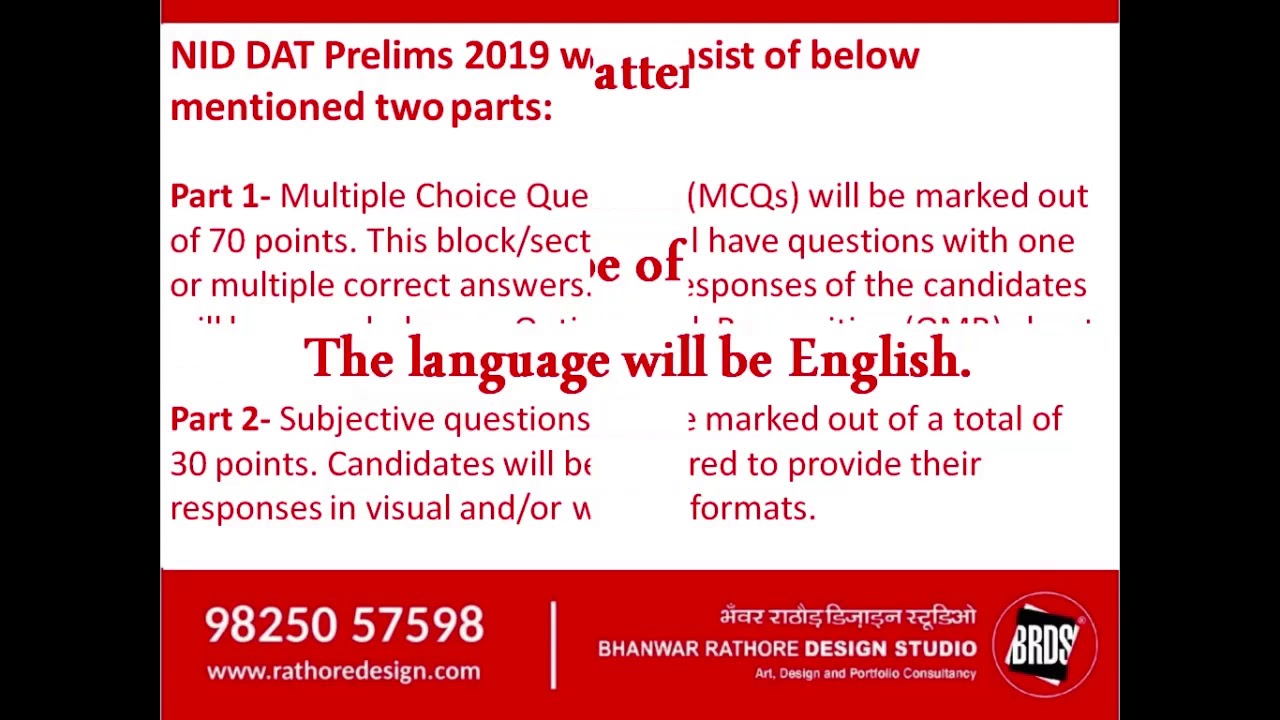 Books For NID Entrance Preparation | NID Exam Pattern, NID DAT Preparation