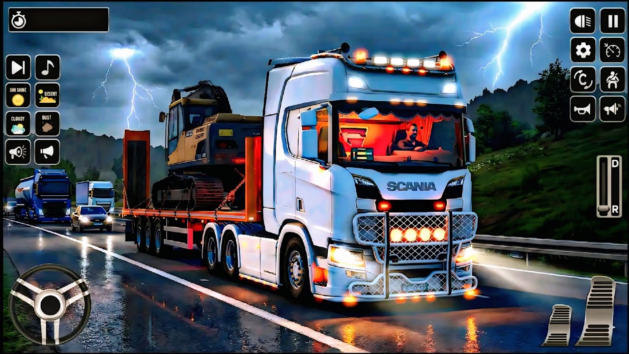 Cargo Delivery Trailer Truck Driving Simulator Game 3D | Android Gameplay |