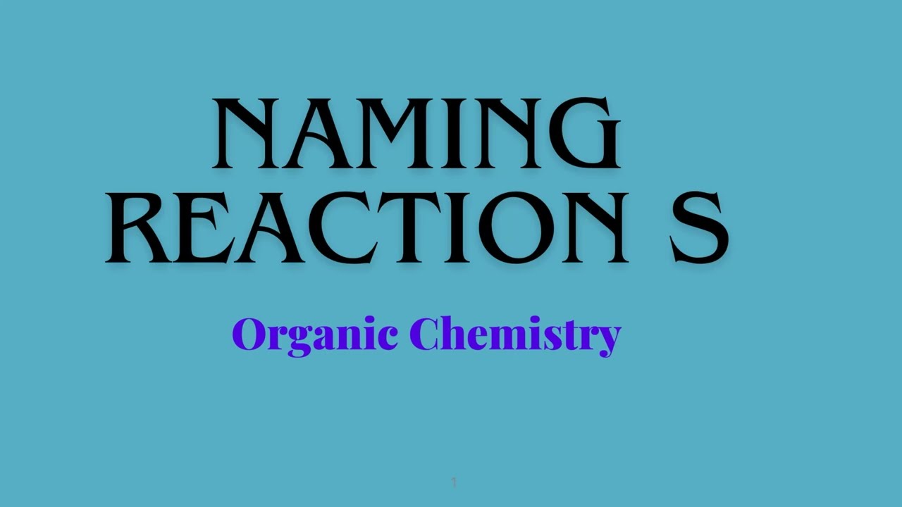 Organic Chemistry l All Name Reactions Trick + Mechanism | NEET 2026 #chemistry #neet2026 #12th 