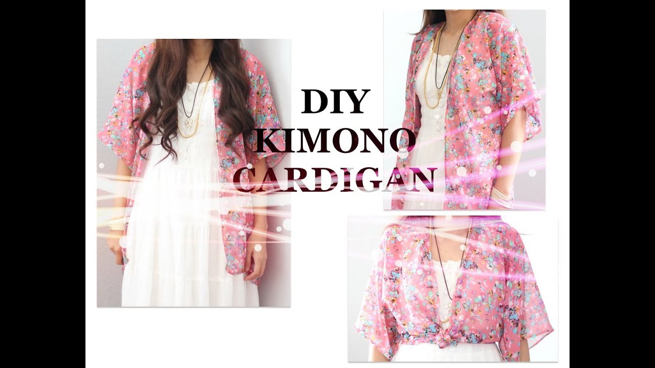 DIY Kimono Cardigan, Sewing Project for Beginners