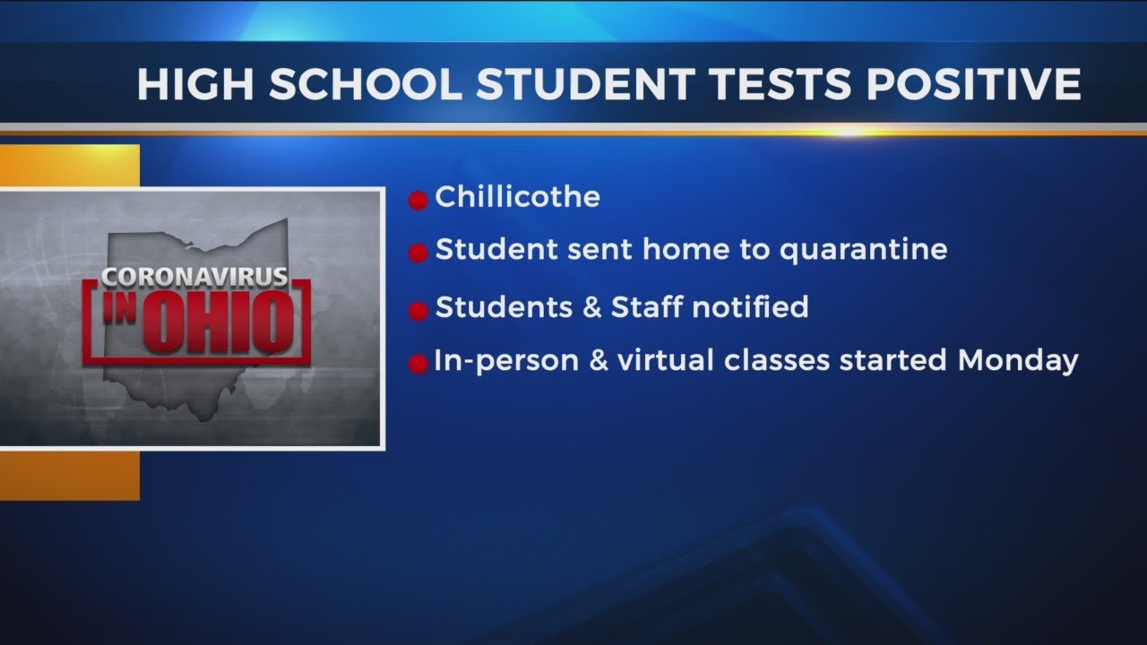 High school student tests positive for COVID-19 in Chillicothe