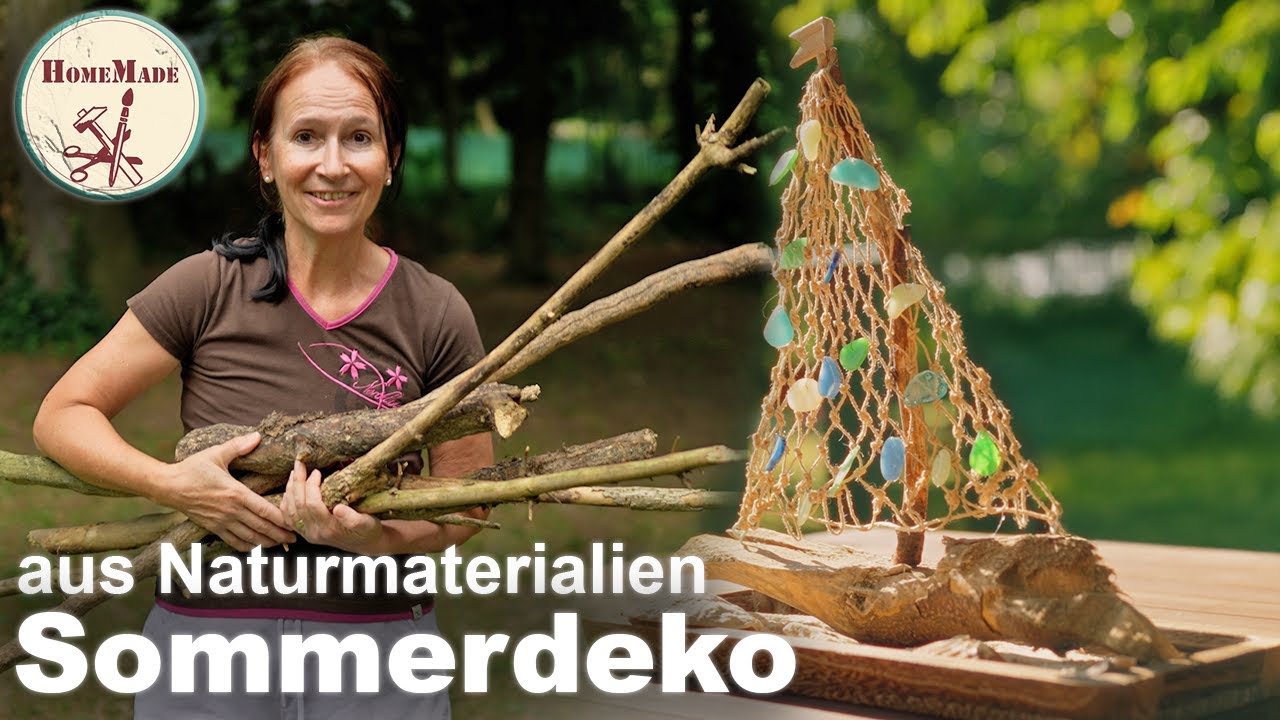 DIY | Deko-Boot mit Meerglas einfach selbst gemacht | geniale Sommerdeko aus Naturmaterialien