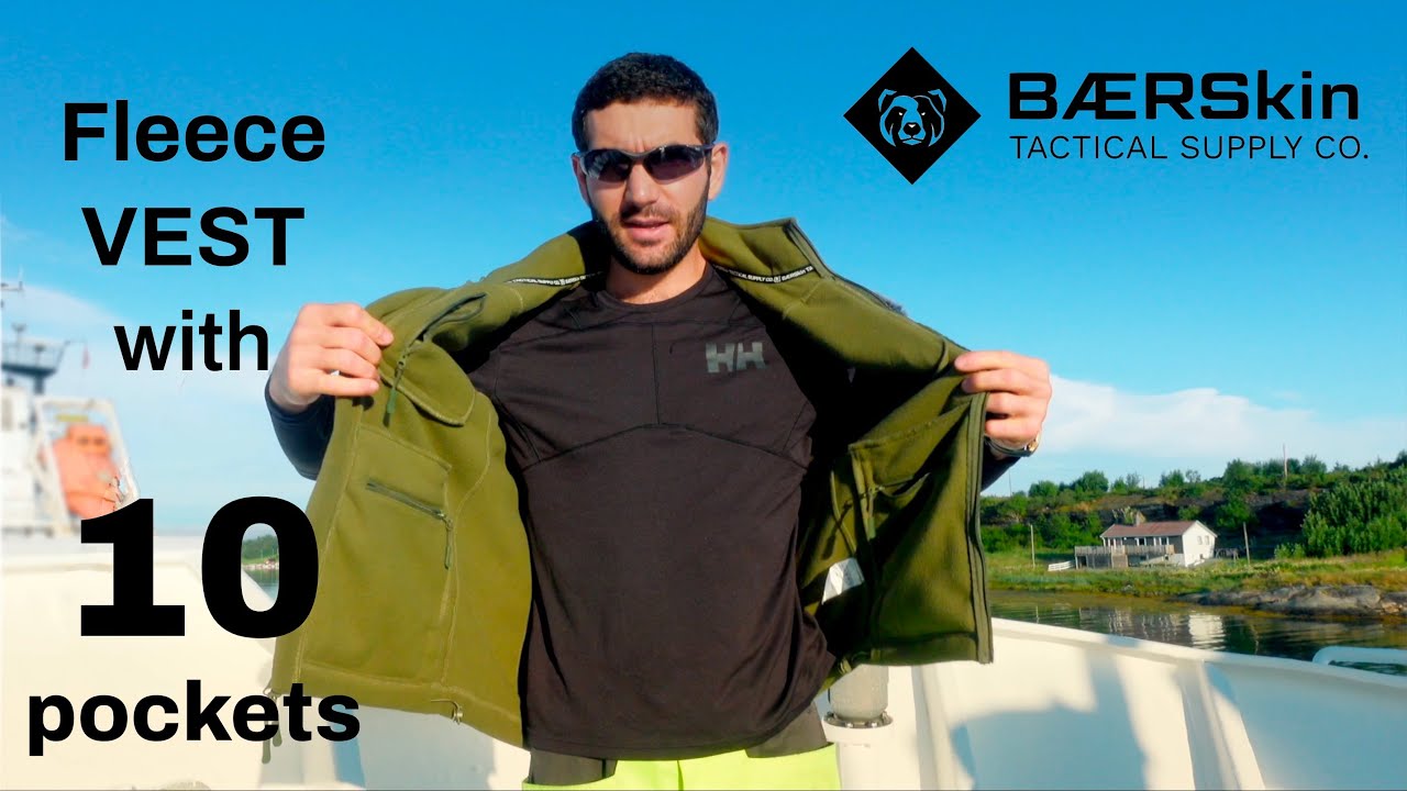 Men's BEST FLEECE Vest for work&ndash;BAERskin VEST review#mensfashion #menswear#tactical#vest#travel#work