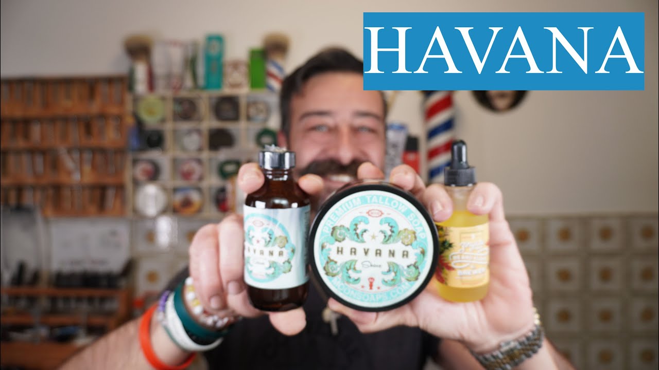 SET DA BARBA HAVANA MOON SOAP - SYNTESI ALLUMINIO - OLIO DA BARBA