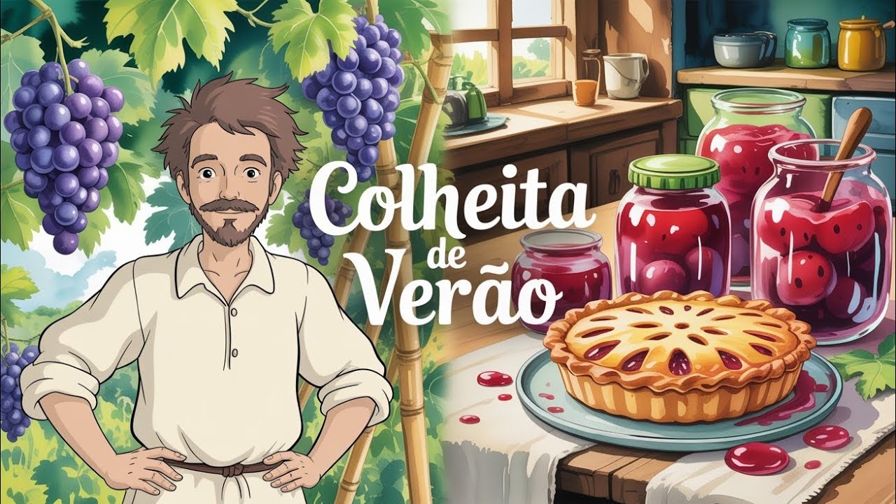 Colheita de Verão: Construindo  Vinho de Uva e Geleia de Melancia 🍇