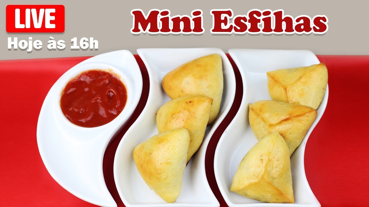 🔴 Live - Mini Esfihas - Chef Silvia Nicolau