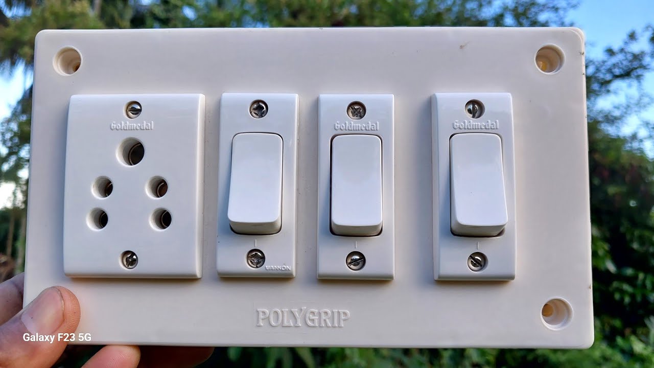 3switch 1socket connection #   How to make 3switch 1socket board wiring connection #