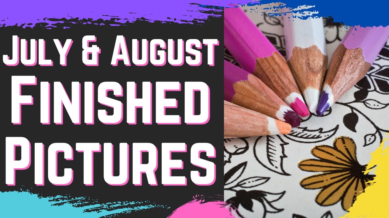 July and August Completed Pages & Finished Diamond Paintings