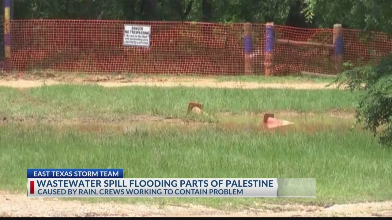Palestine facing flooding problems, millions of gallons of wastewater spill into Town Creek