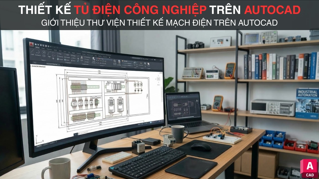 Giới thiệu thư viện thiết kế mạch điện trên AutoCAD #electrical #lispautocad