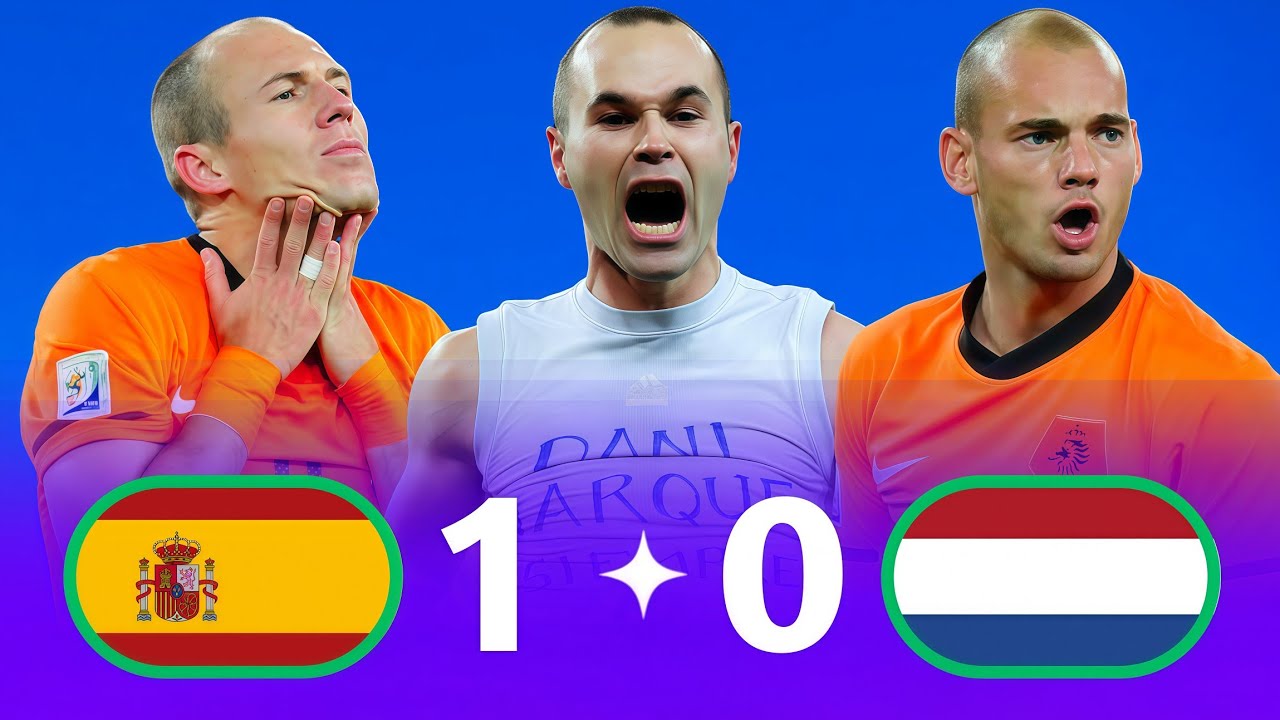 نهائي مجنون 🤯 إسبانيا 🇪🇸 هولندا 🇳🇱 وجنون عصام الشوالي 🎙نهائي كأس العالم 2010 ملخص كامل والشامل 4k