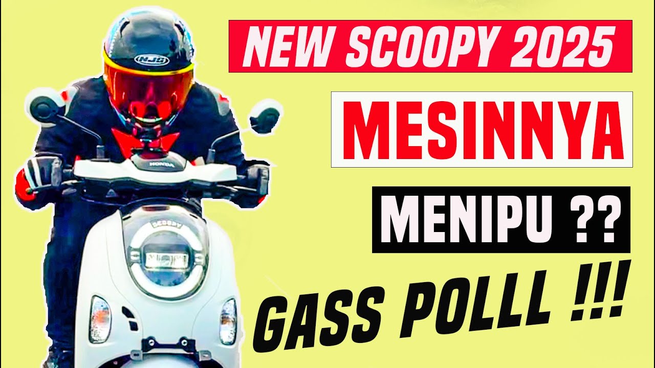 TEST RIDE NEW SCOOPY 2025 ⁉️ HATI-HATI….MESINNYA MENIPU 😱🔥