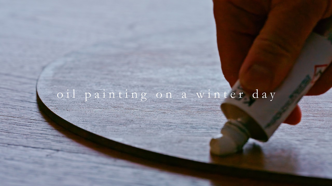 Oil Painting on a Winter Day