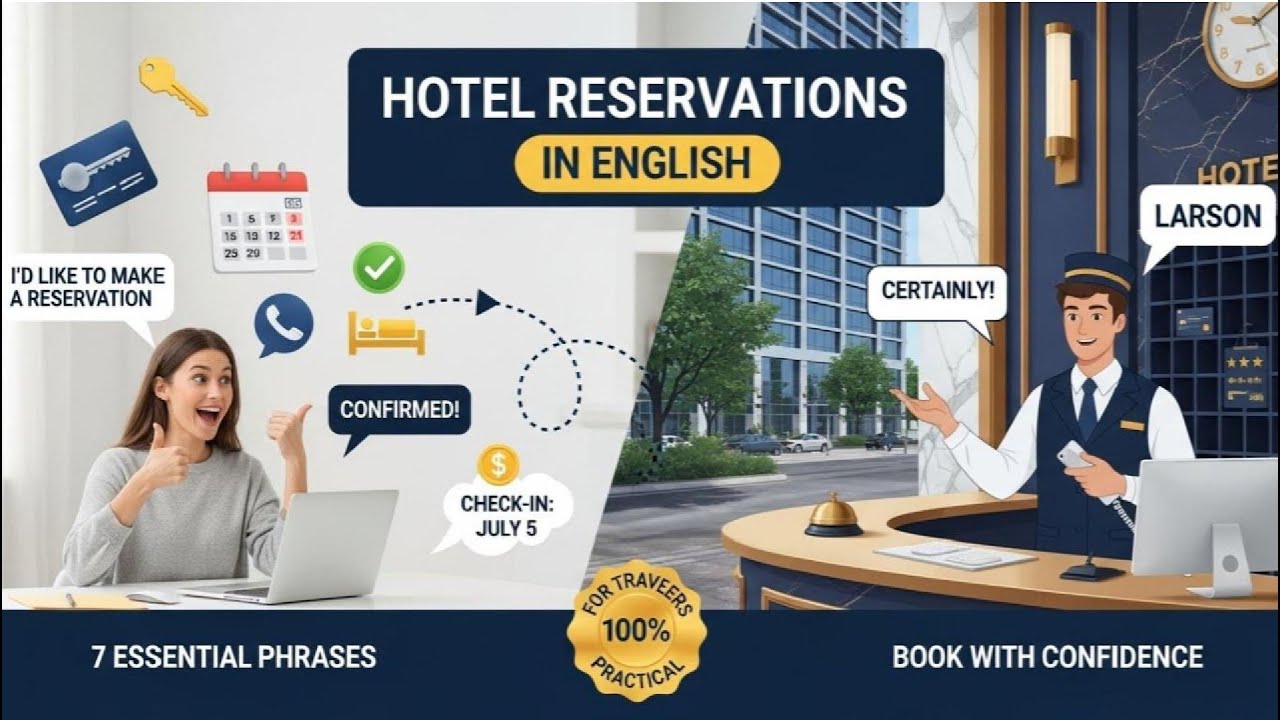 How to Make Hotel Reservations in English | 7 Essential Phrases for Travelers