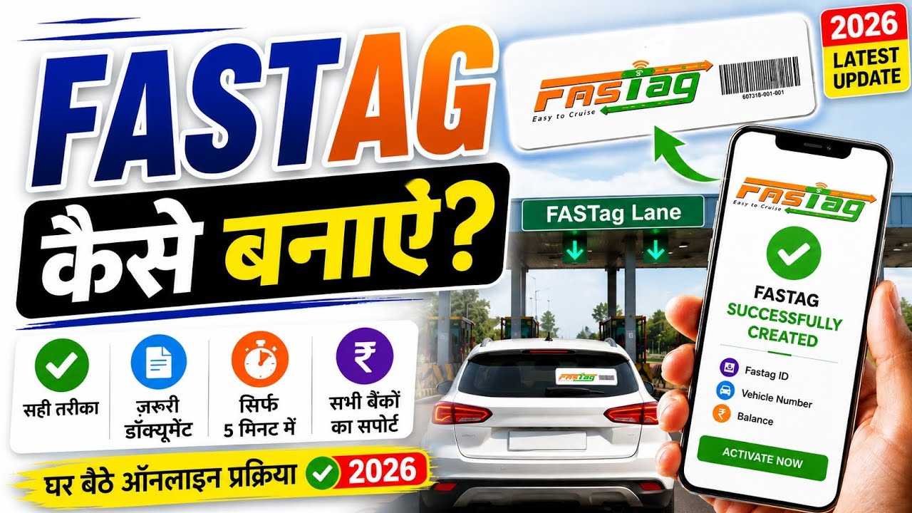 FASTag Kaise Banaye 2026 | FasTag Registration Process | How To Apply for FasTag Online