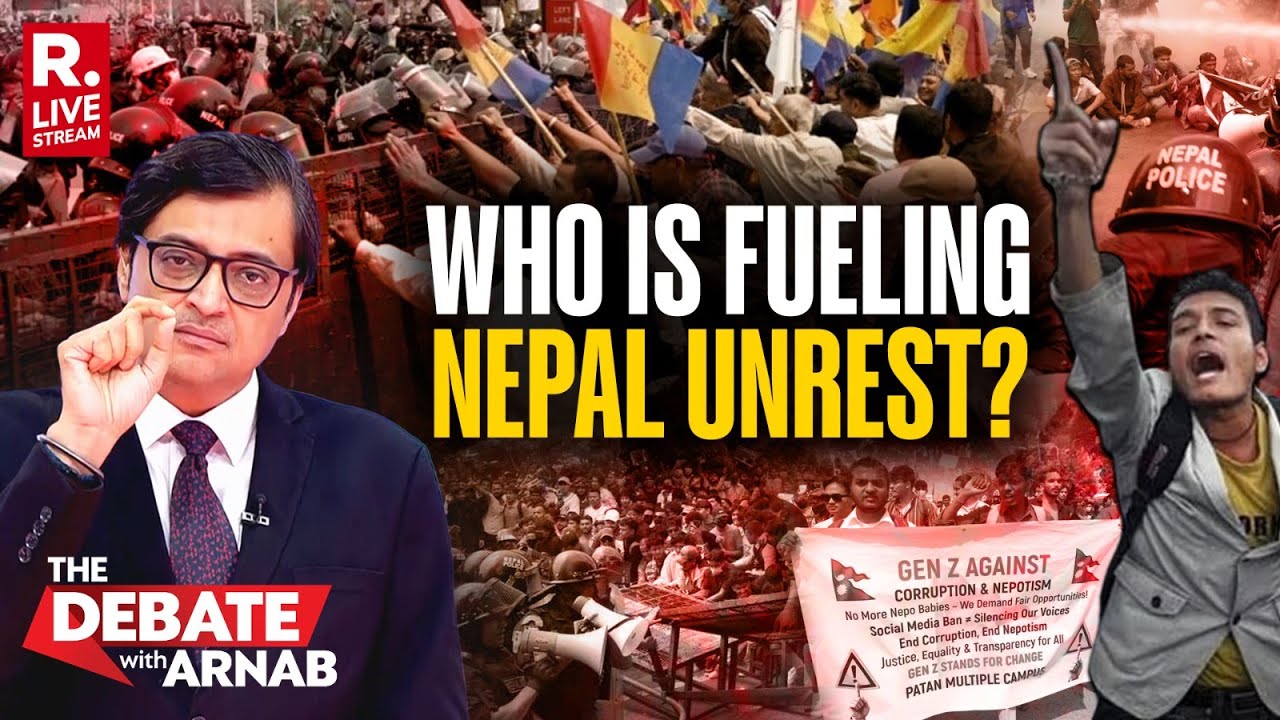 Debate With Arnab LIVE: 14 Dead In Nepal Gen Z Protests, Who Is Fueling Unrest?
