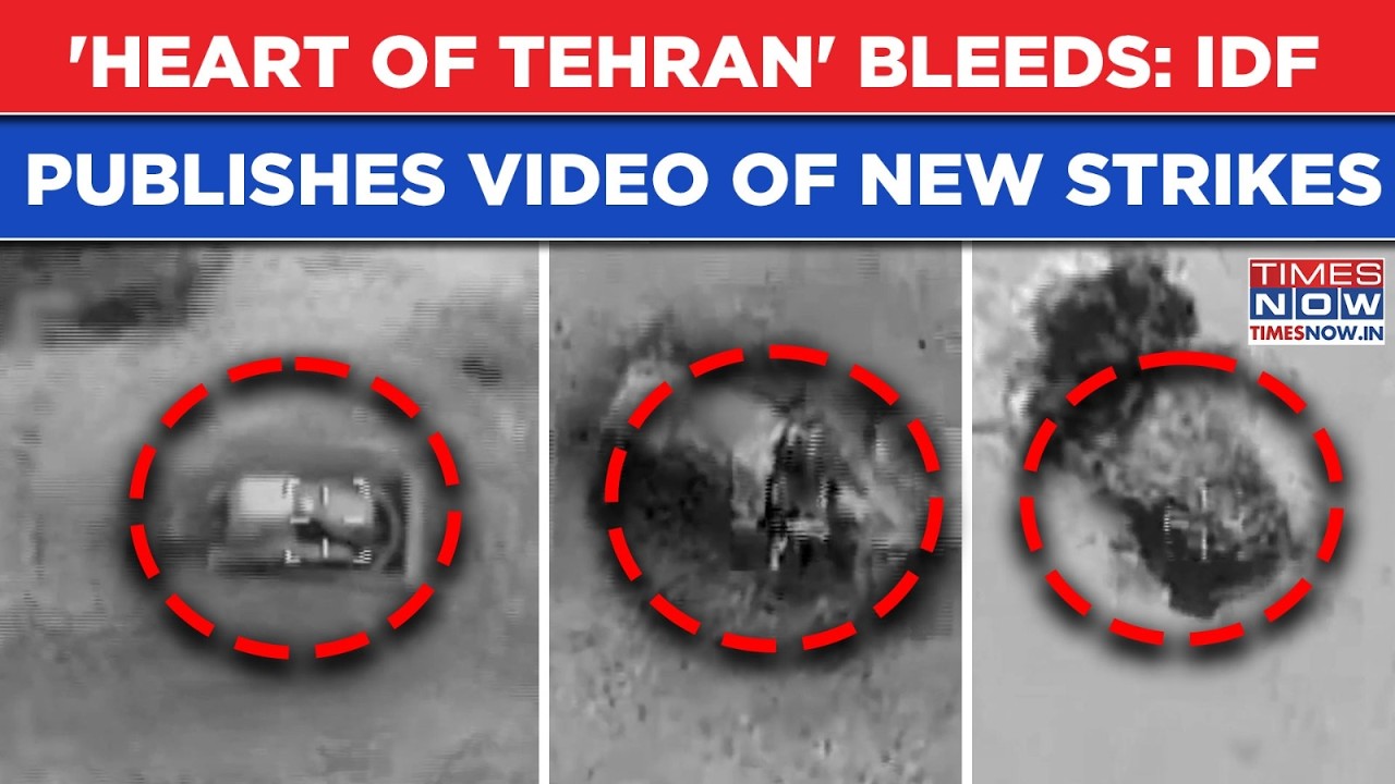 Israel Bleeds 'Heart Of Tehran': IDF Shares New Video Of Strikes Against Iran Missile Launchers
