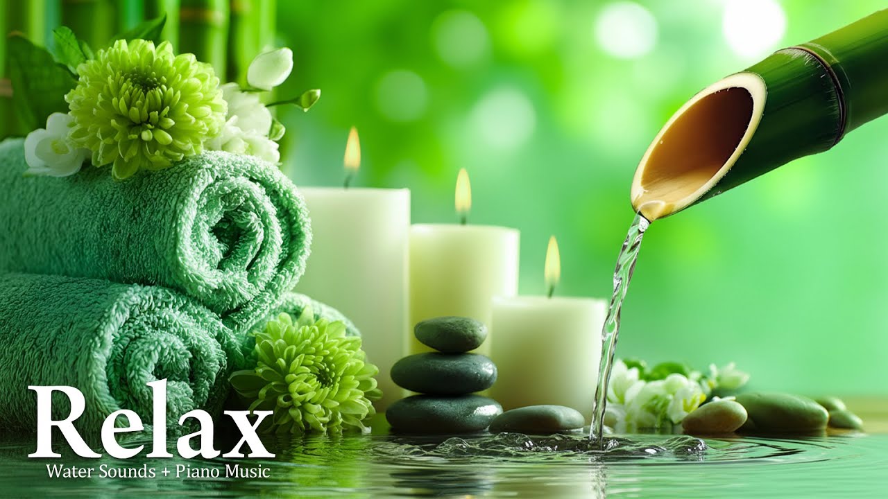 Soothing Piano & Flowing Water 🌿 Release Stress, Calm the Mind & Find Inner Peace