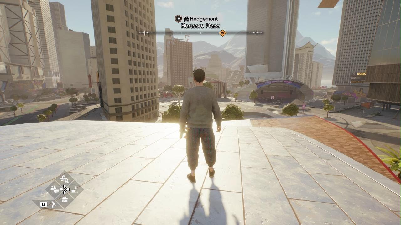 skate. Look he's bouncing around