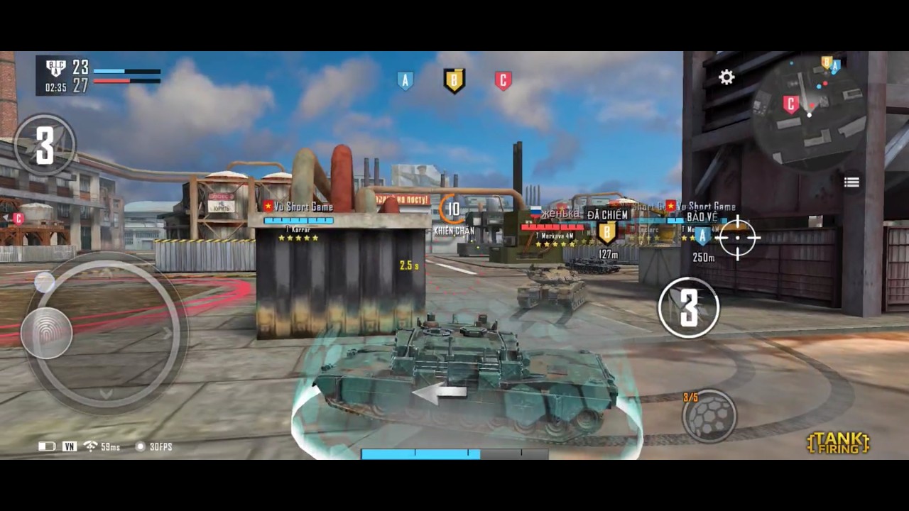 Tank Firing:Trận chiến quân đoàn bằng nick phụ với đối thủ xứng tầm#youtube #games #tank