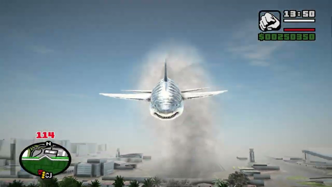 GTA SA Shark plane mod