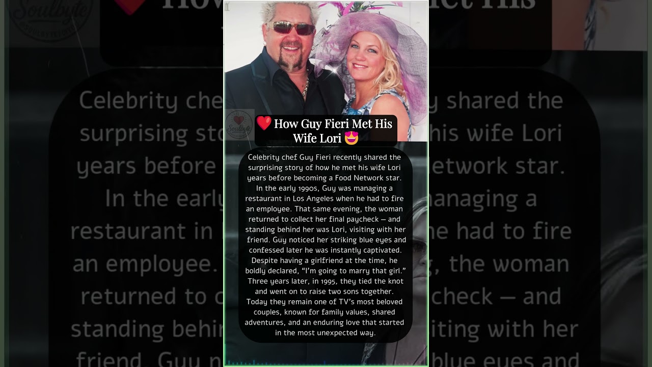 ❤️ How Guy Fieri Met His Wife Lori 😍