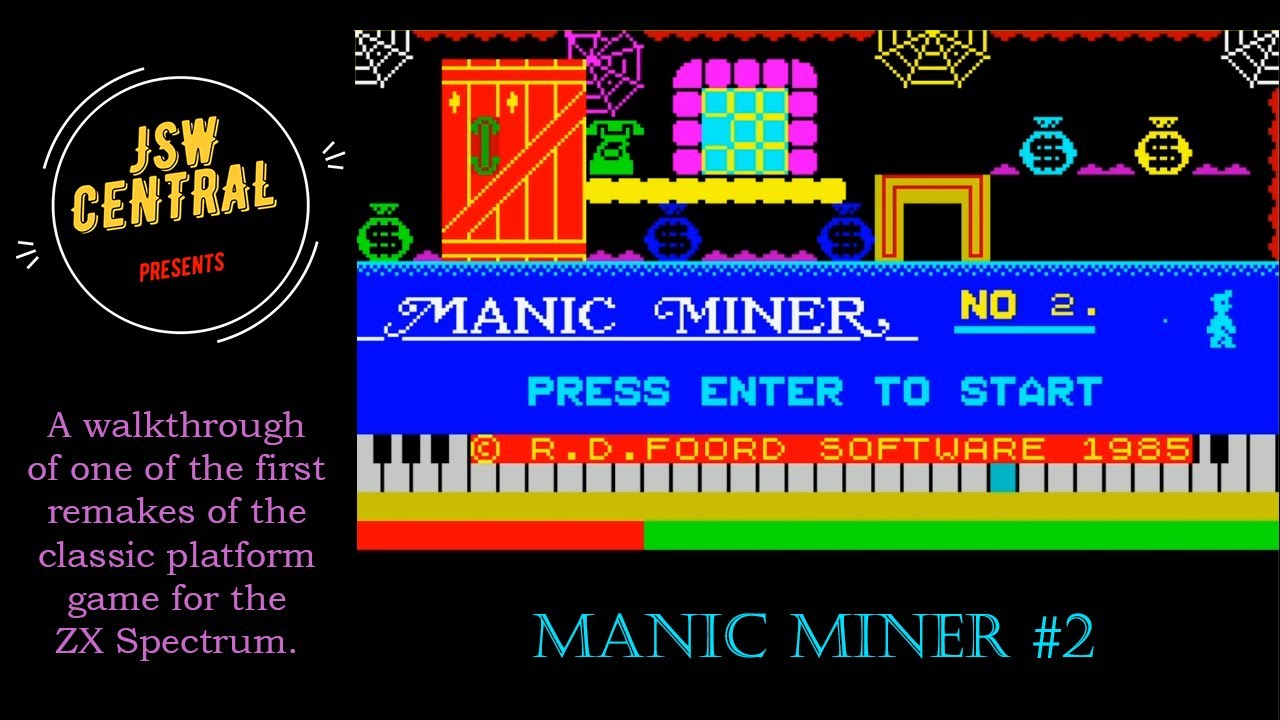 Manic Miner No. 2 walkthrough | ZX Spectrum | JSWCL-042