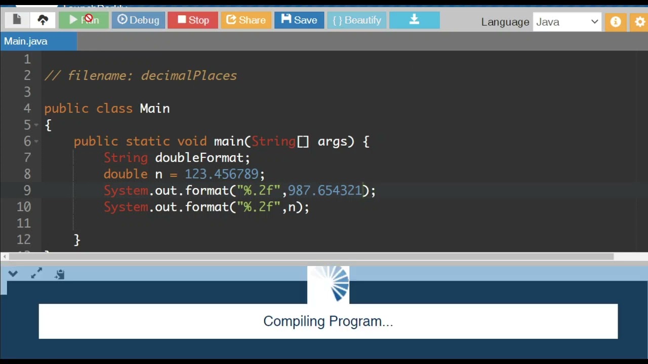 Java Abstract Lesson 04) Decimal Places
