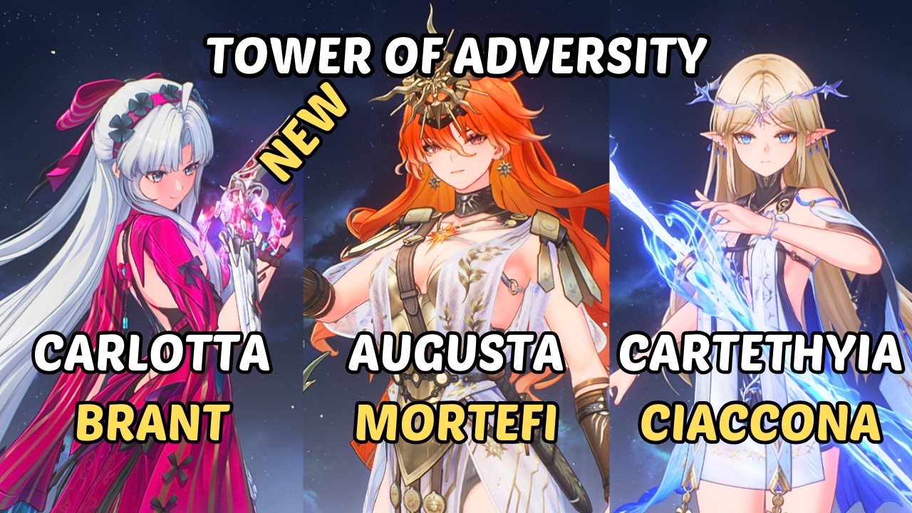 S0 Augusta x Carlotta x Cartethyia Ciaccona| Wuwa Toa | NEW Tower of Adversity 2.6 | Wuthering Waves