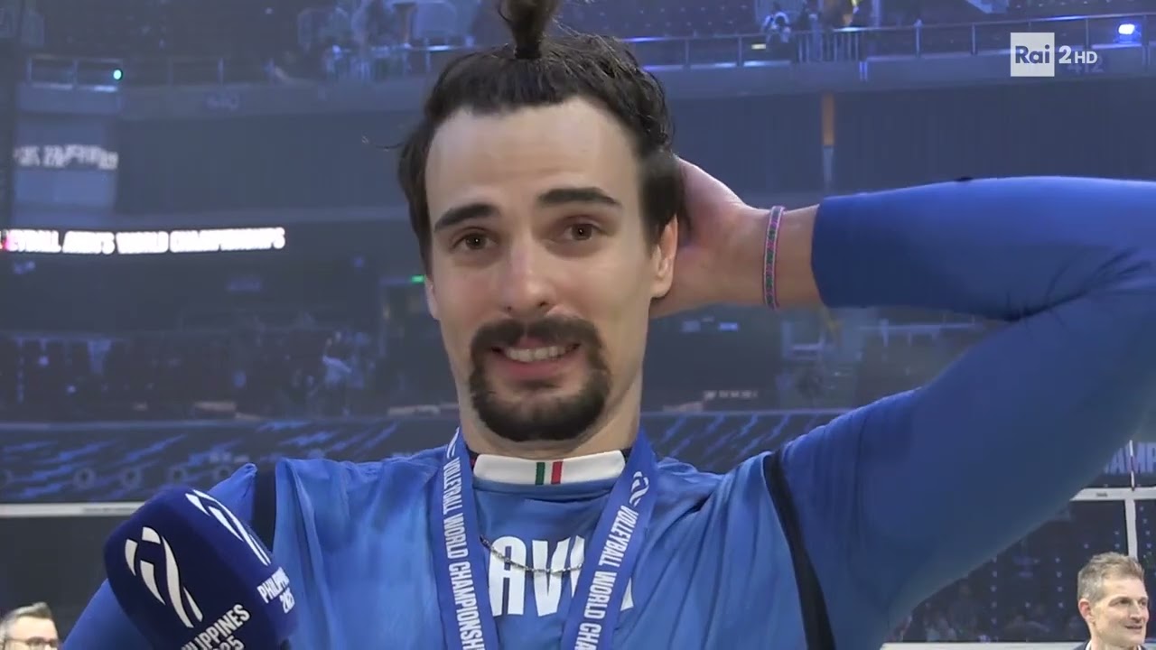 Giannelli dopo la vittoria del Mondiale
