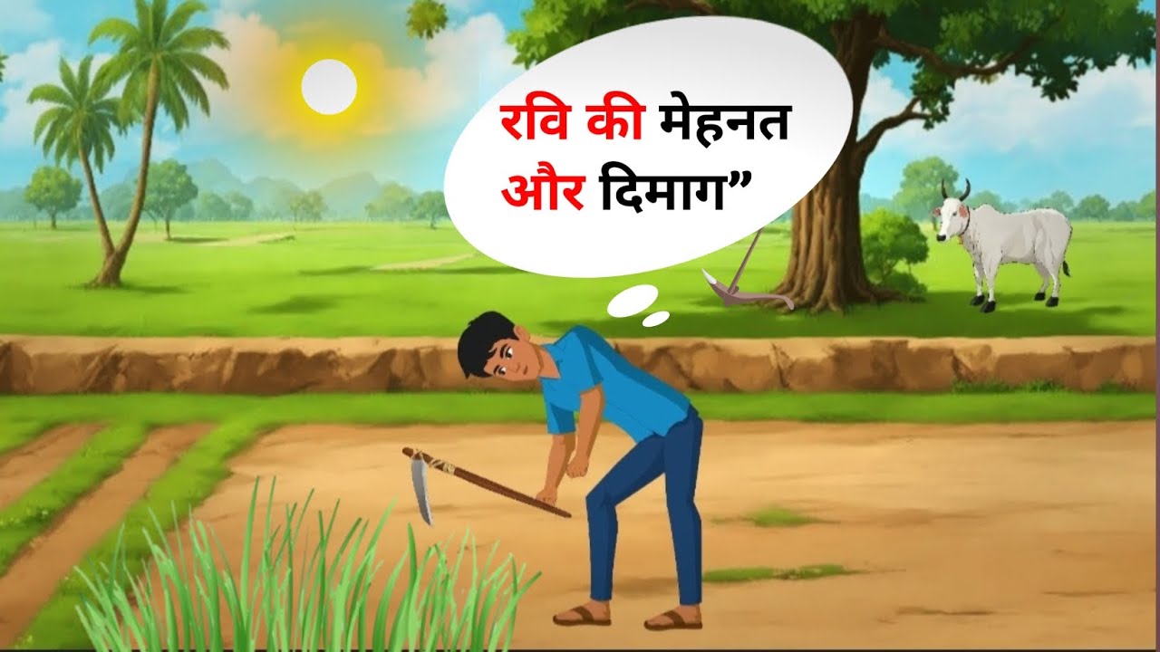  मेहनत का फल और दिमाग”| moral story | hindi khahniya | mehnat ka फल | cartoon video 