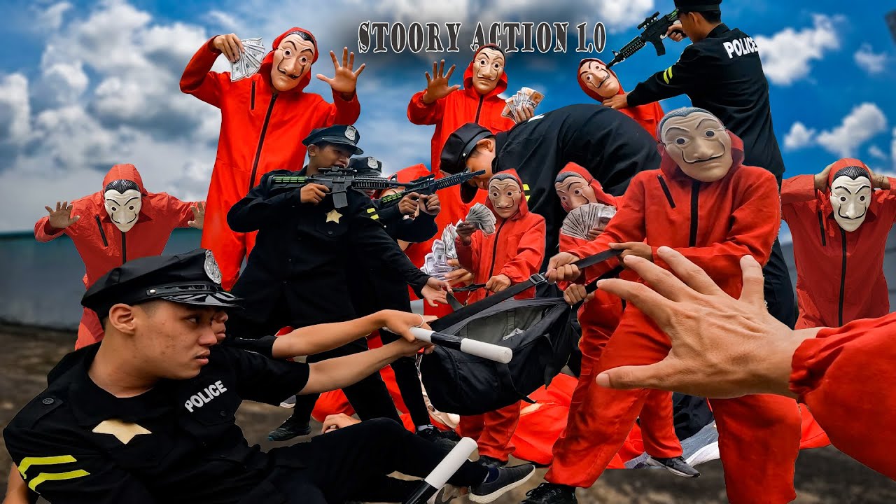 PARKOUR MONEY HEIST vs POLICE ( bella ciao remix ) live action story 1 HOUR