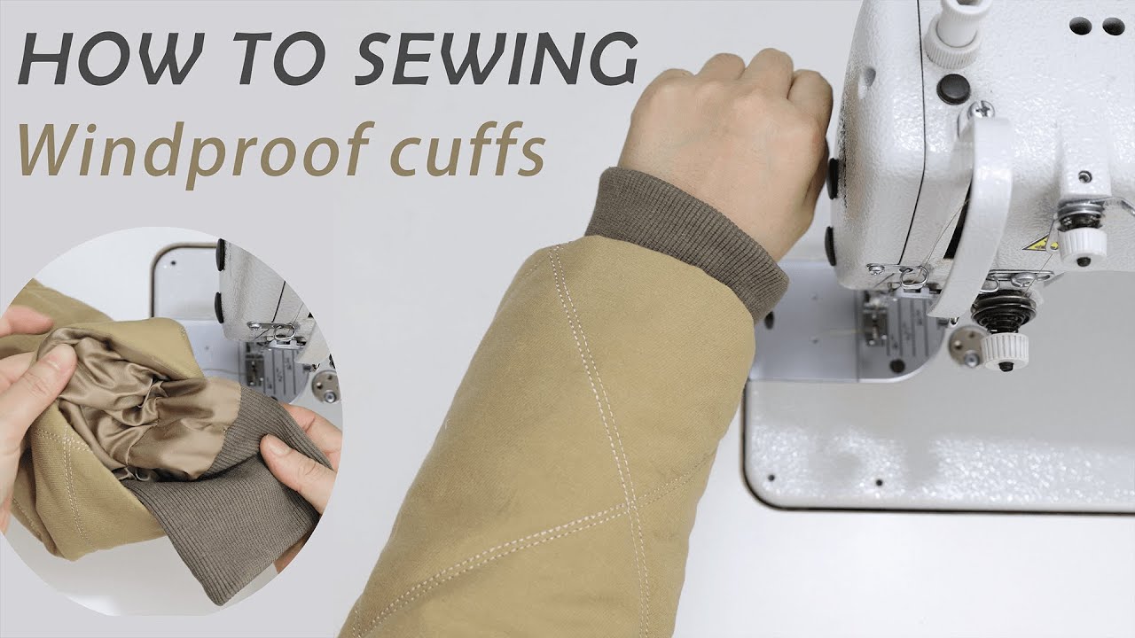 Sewing Tutorial | How to Sew rid  Knit Cuffs for Parkas and Coats