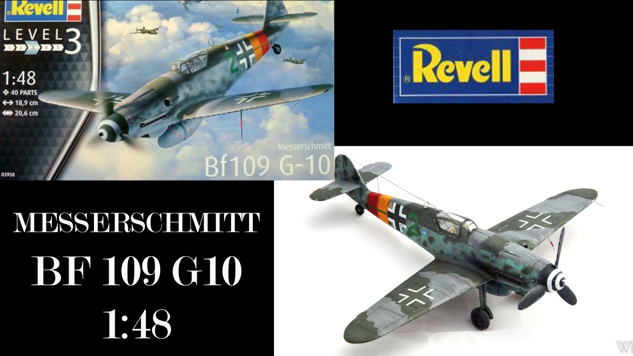 Building the Revell Messerscmitt BF-109 G10 in 1:48 (full build)