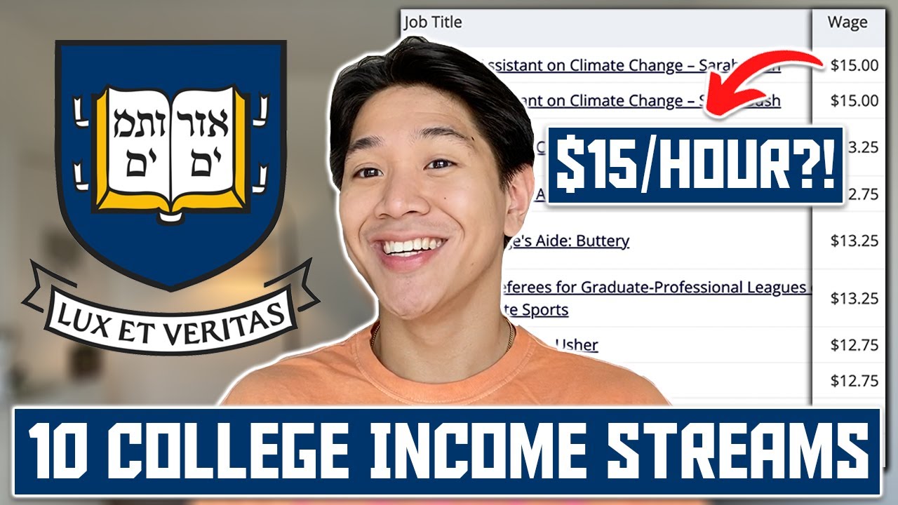 IVY LEAGUE College Income Streams | My YALE STUDENT JOB Experience