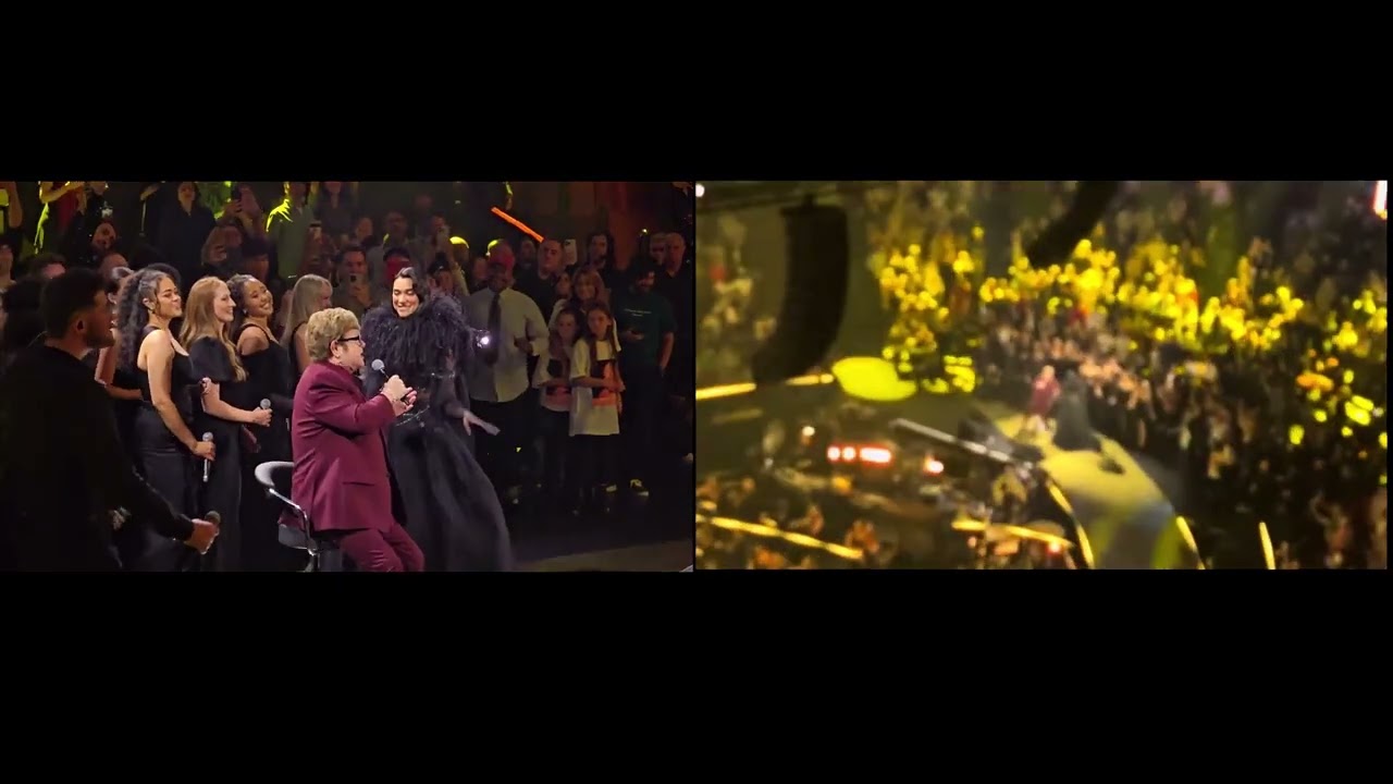 2024 10 17 Dua Lipa Royal Albert Hall Special Guest Elton Cold Heart(Multi-Angle)
